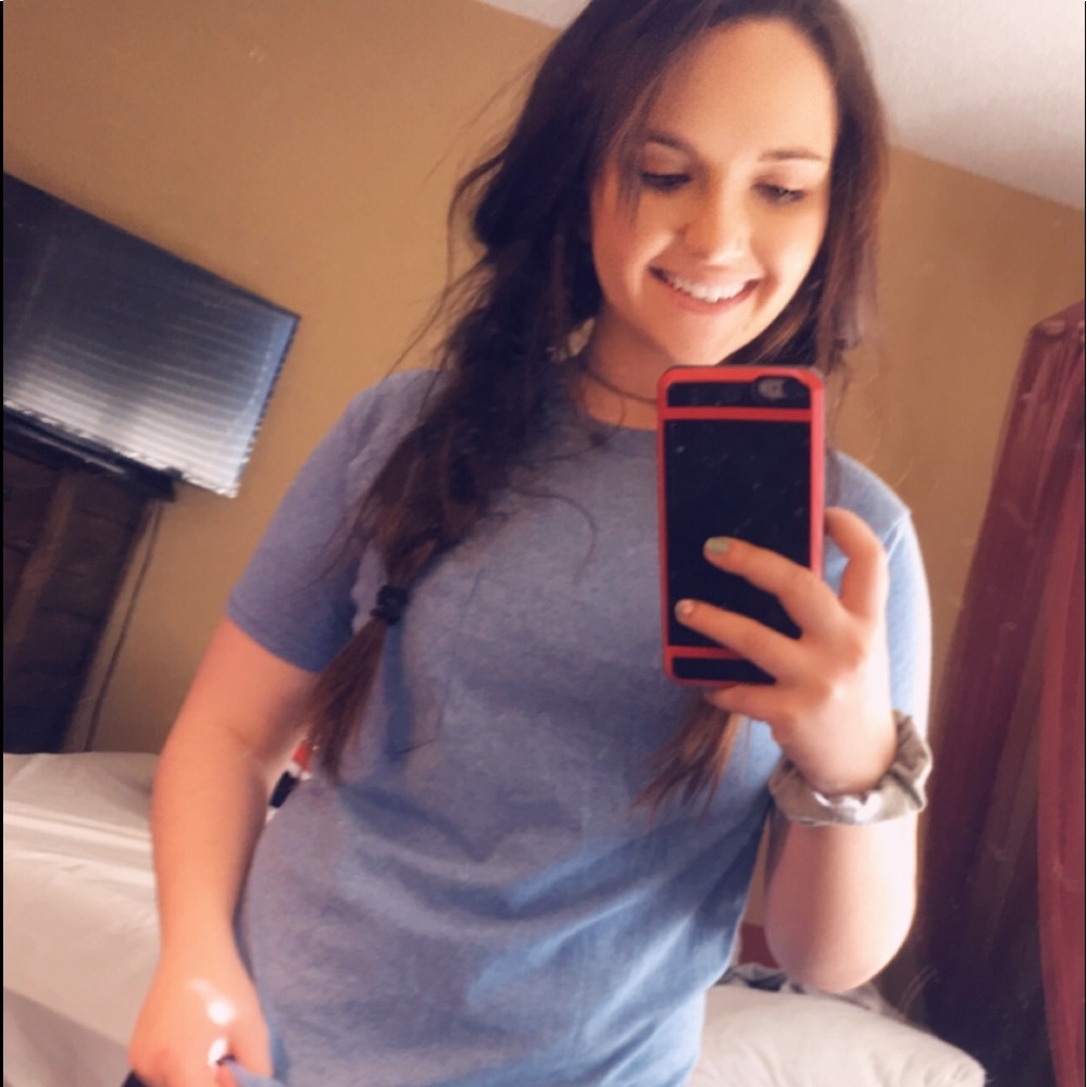 Blue Pocket Tee